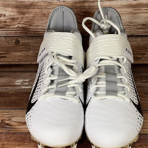 Nike Men’s Alpha Menace Pro 2 White/Wolf Grey AQ3209-100 Football Cleats New main image 8